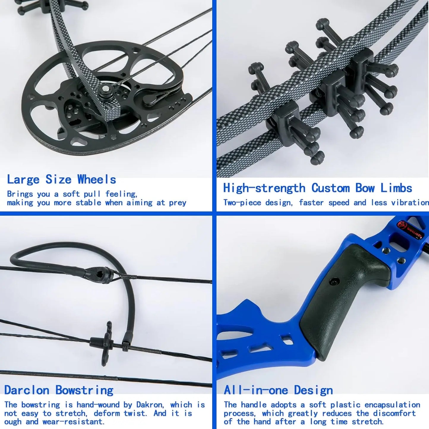 Youth Compound Bow Set 15-45 Lbs for Teens and Beginner, Package with Archery Hunting Equipment, Max Speed 260fps, Adjustable, R