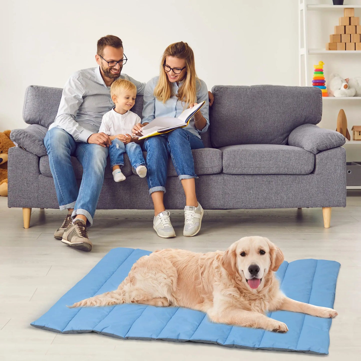 Outdoor Dog Bed Waterproof Camping Dog Bed Mat Machine Washable Portable Travel Pet Pad Foldable Pet Beds for Dogs