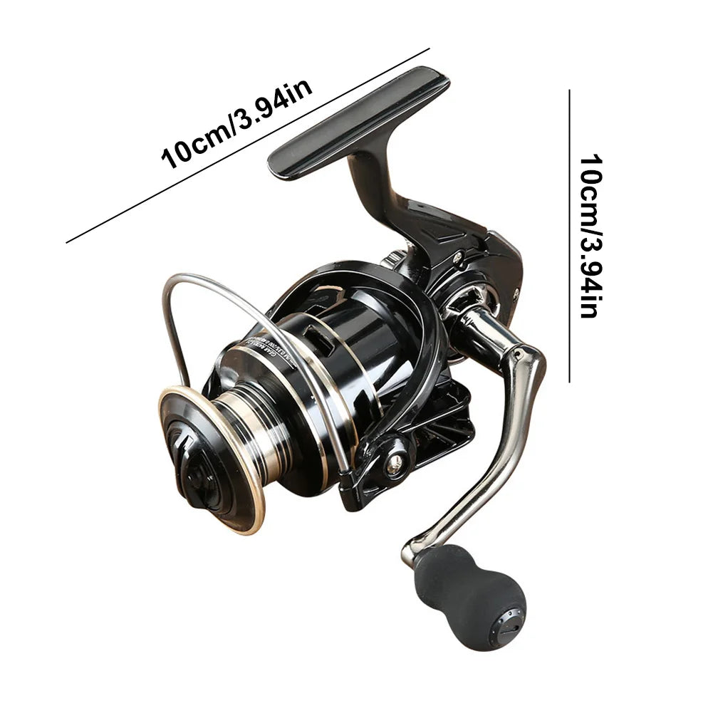 Spinning Reel Max Drag 8KG Fishing Coil Wheel Metal Spool Handle Carp Fishing Reel Fishing Tackle for Fishing