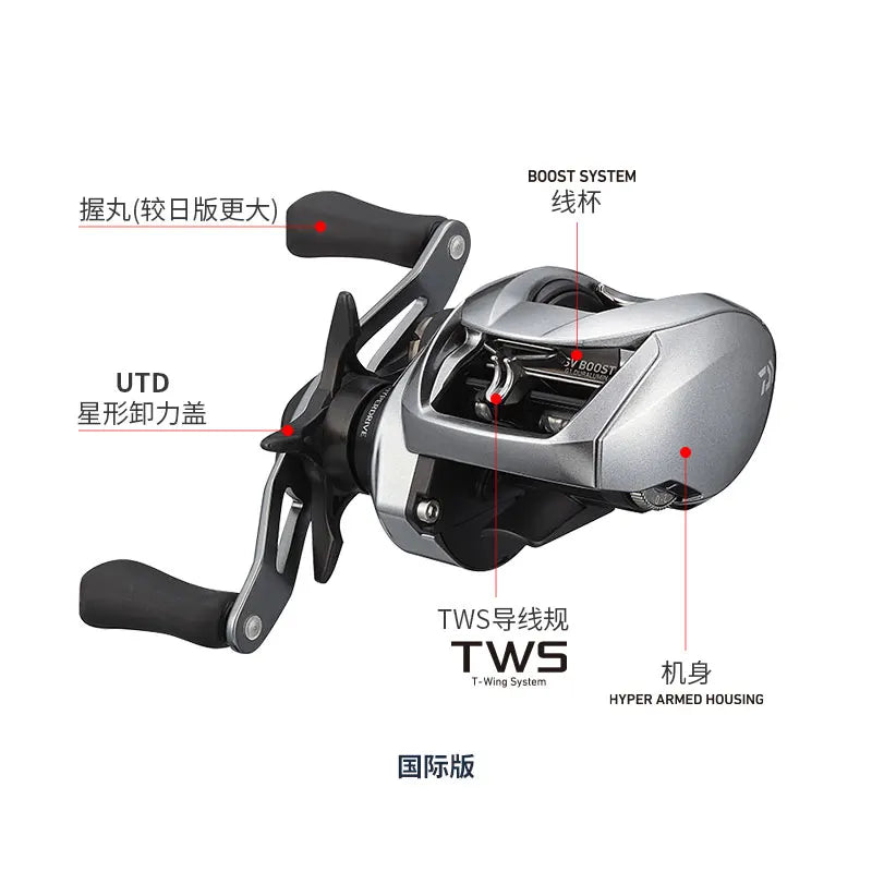 2021 NEW DAIWA ZILLION SV TW G Fishing Reel Baitcast Reel  8+1BB Gear Ratio 6.3/7.1/8.5 Max Drag 5KG International Version