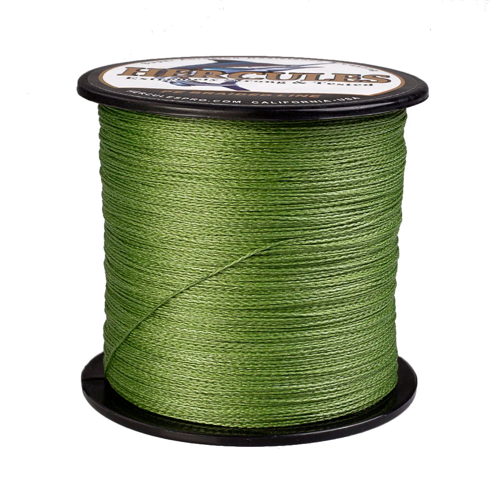 Hercules Braid Fishing Line 4 Strands Army Green Saltwater