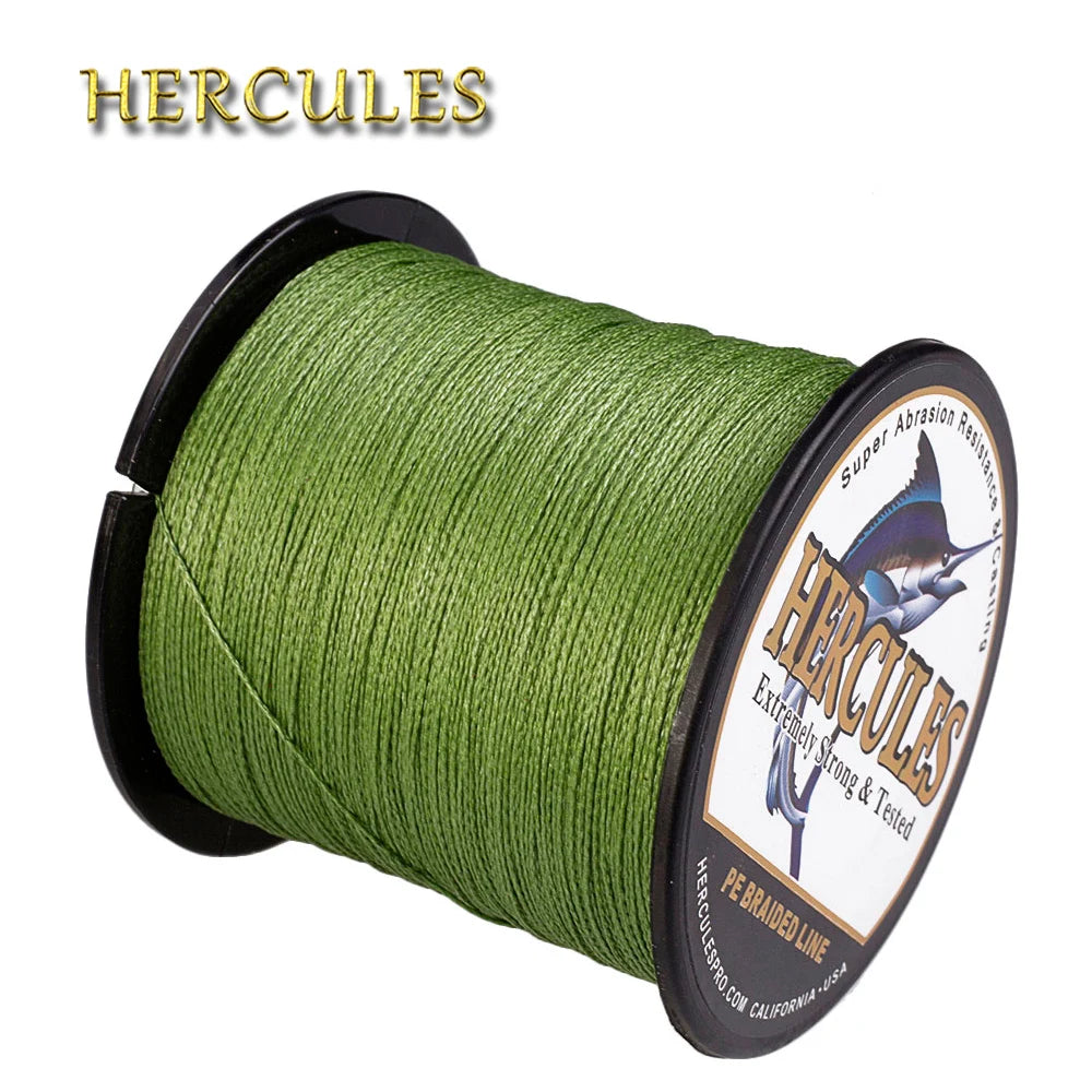 Hercules Braid Fishing Line 4 Strands Army Green Saltwater