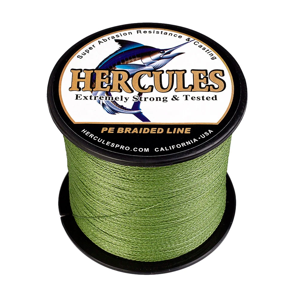 Hercules Braid Fishing Line 4 Strands Army Green Saltwater