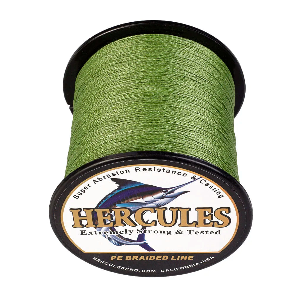 Hercules Braid Fishing Line 4 Strands Army Green Saltwater