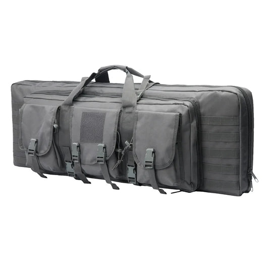 LQARMY Tactical Double Rifle Case Molle Bag 32 38 42 48in