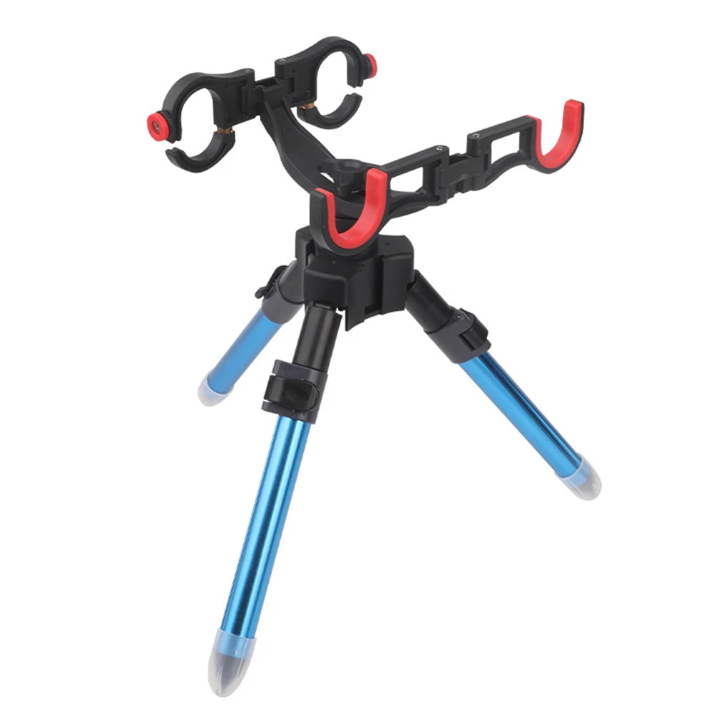 Portable Fishing Rod Support Tripod Fishing Rod Lure Box Stand Folding Fishing Rod Stand Carp Fish Rod Rest Fishing Accessories