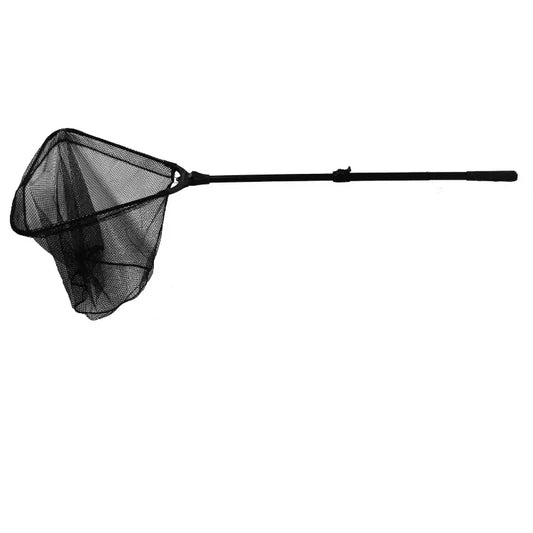 (2 Pack) New Upgrade Transparent Mesh Netting Free Shipping Folding Fishing Net 16 x 14 Hoop Black