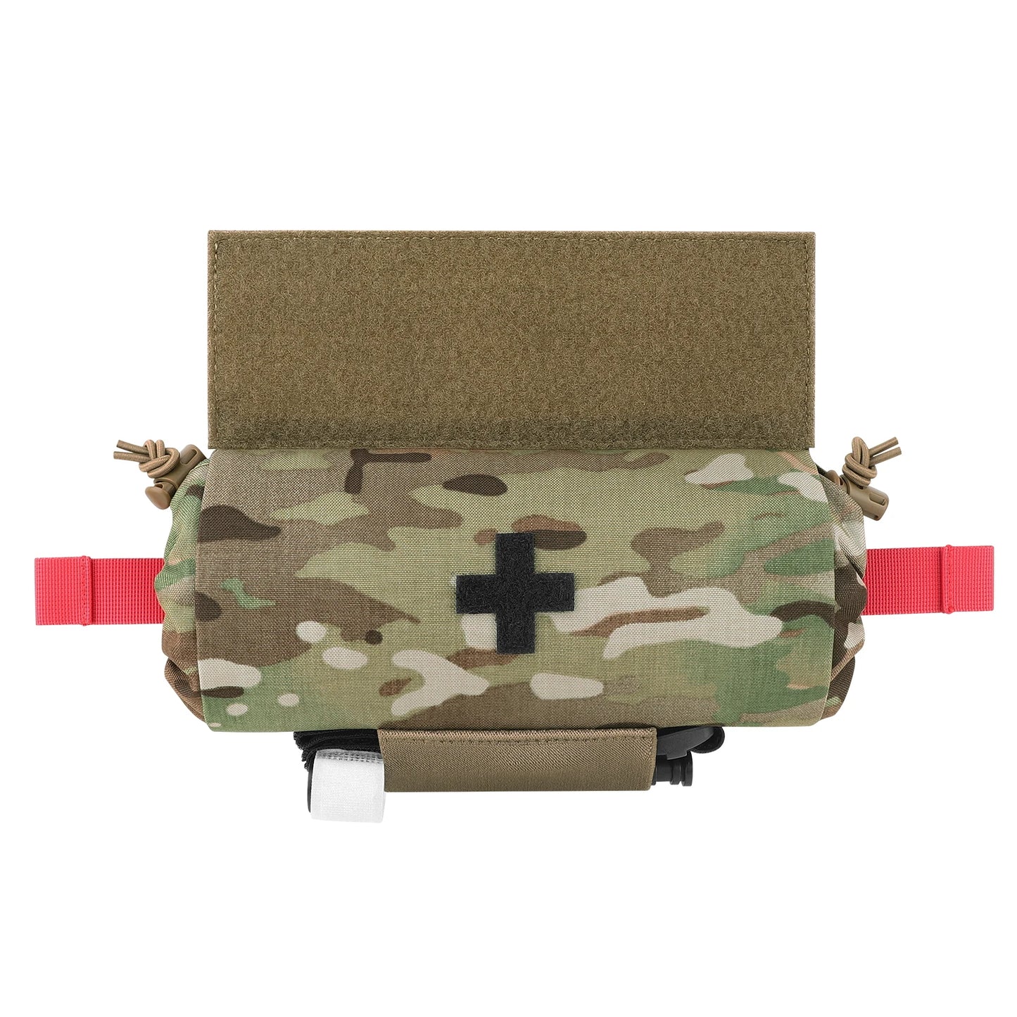 KRYDEX Tactical Roll Up First AID Trauma Pouch Medical EMT IFAK Pouch Dangler Drop Dump Pouch For Vest Chest Rig Accessories