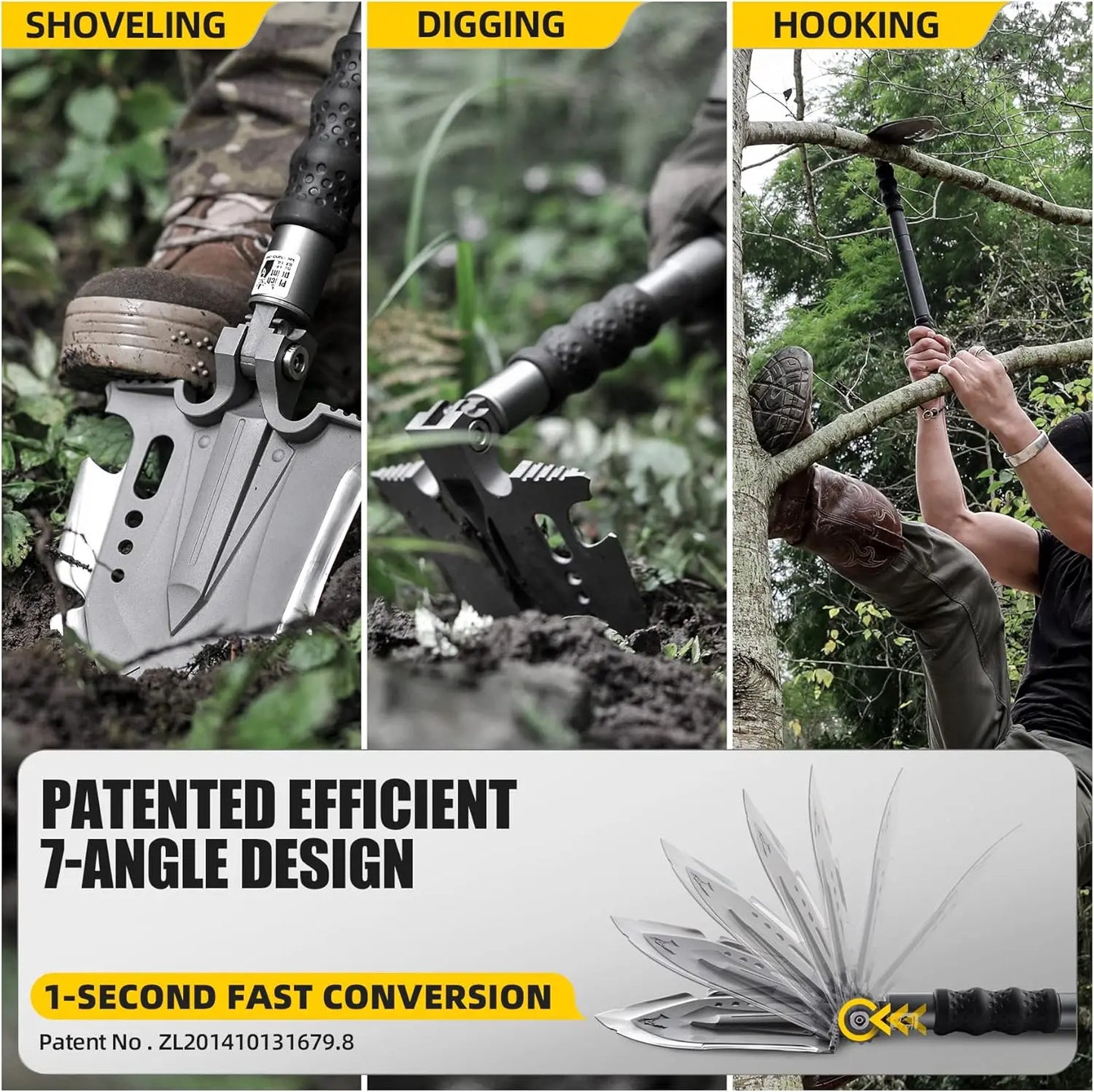 Zune Lotoo Survival Multitool 28 In 1 Luxury Folding Shovel