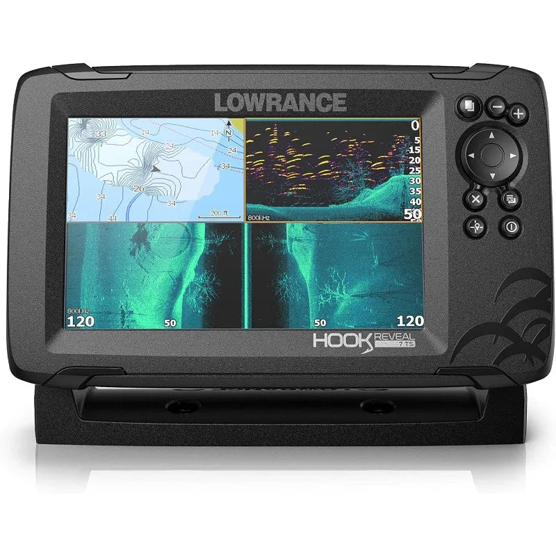 Lowrance HOOK Reveal 5 Inch 7 Inch and 9 Inch Fish Finders with Transducers