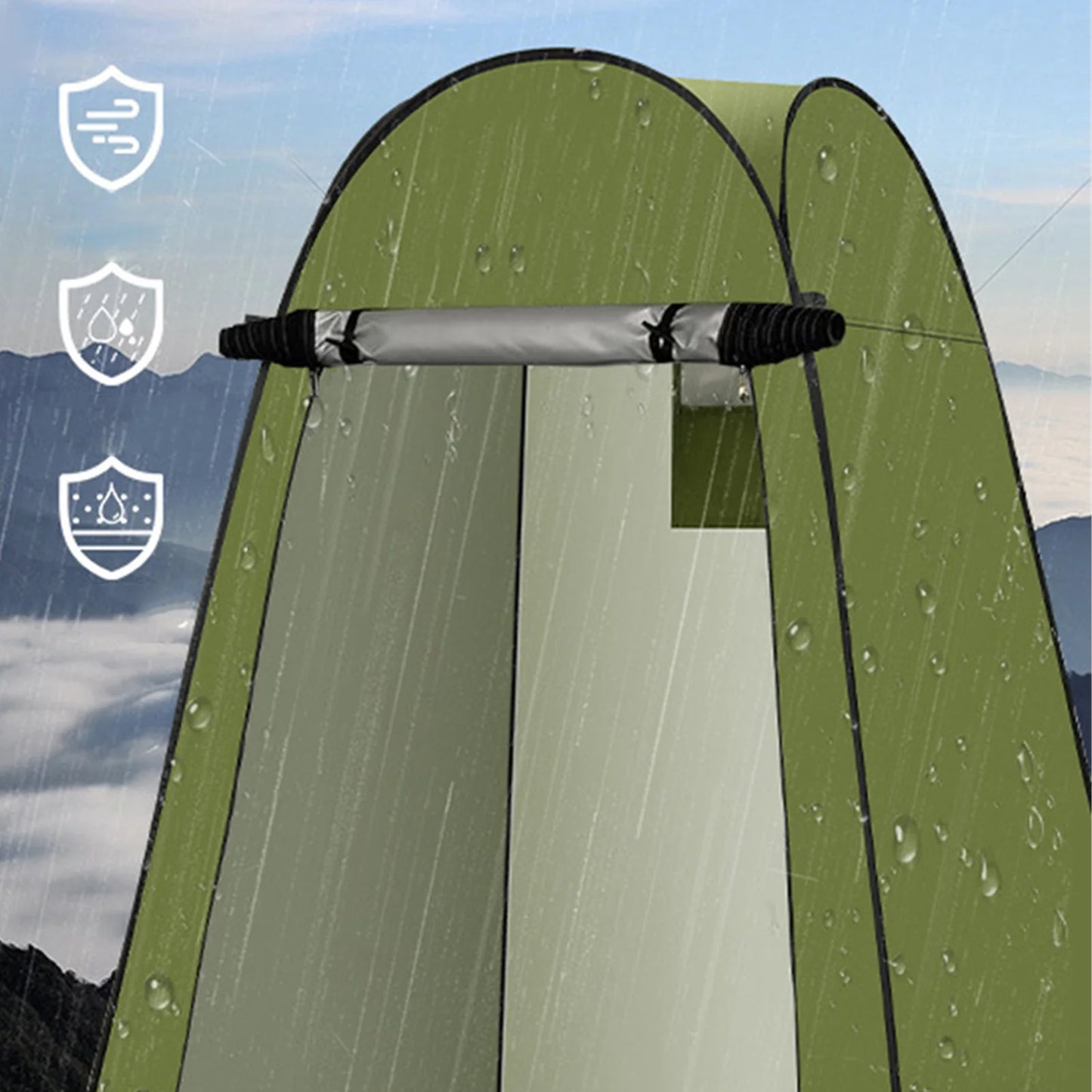 Privacy Foldable Toilet Tent Outdoor Privacy Tent Portable Foldable Toilet Tent for Camping Car Long Distance Highway Driving