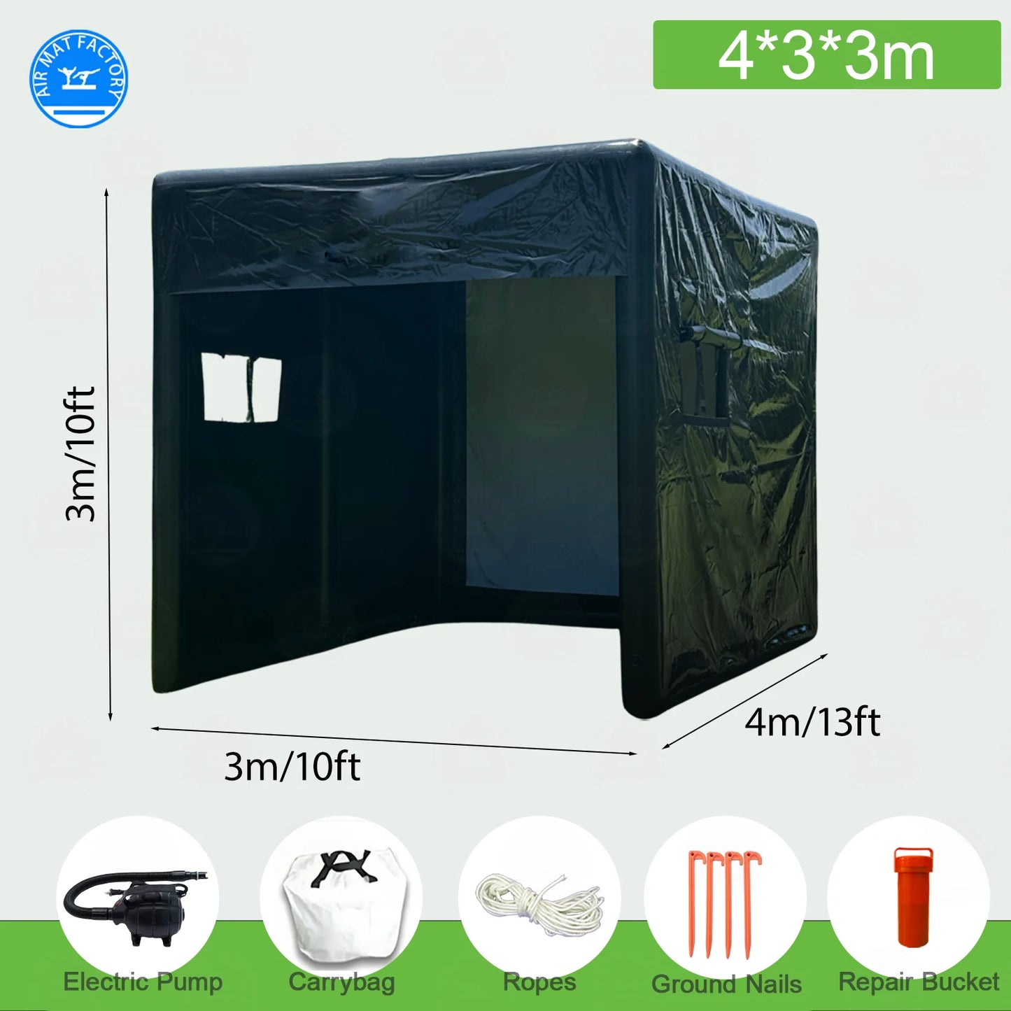 Stock in US! Inflatable golf simulation tent for swing practice, Inflatable driving range, shooting tent,suit for Daily training