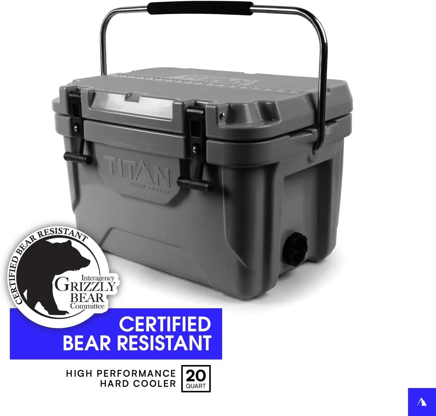 Hard Ice Chest Cooler Roto Cooler with Microban Protection and Deep Freeze Insulation