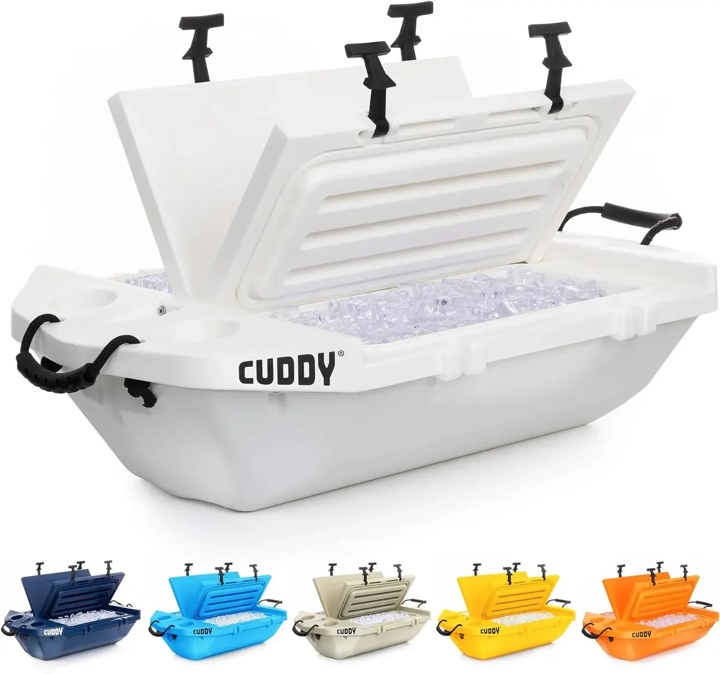 2024 Hot Floating Cooler and Dry Storage Vessel 40QT Amphibious Hard Shell Design Multiple Color Options