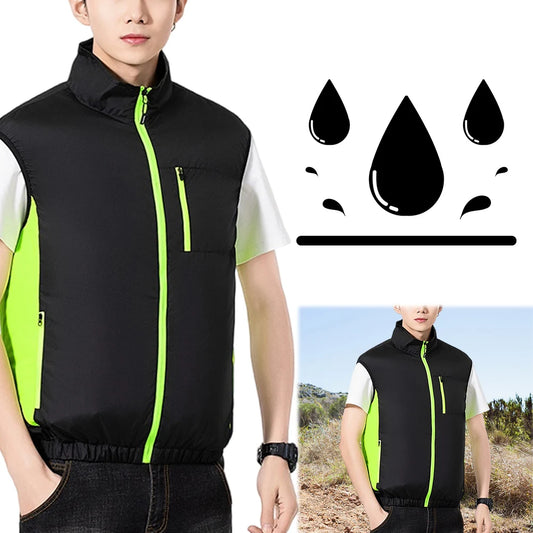 Cooling Vest 3 Speed Adjustable Air Conditioner Clothes Wearable Cooling Fan Vest for Summer Camping and Fishing