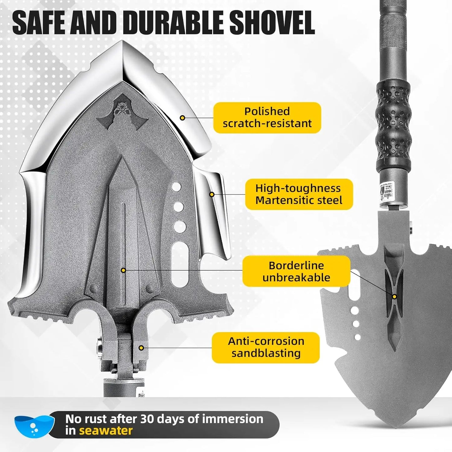 Zune Lotoo Survival Multitool 28 In 1 Luxury Folding Shovel