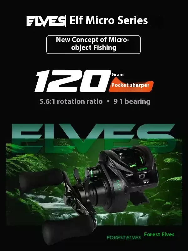 Cayden Sprite Ultra Mini Portable Water Drop Reel Second Generation Micro Bait Double Line Cup For Carp And Catfish Fishing
