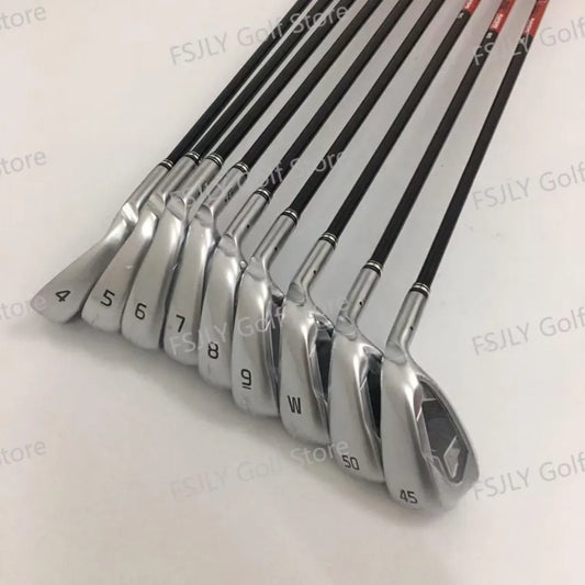 New golf  Men's New Golf club Silver G430 Golf irons Iron Set 4-9W 45/50 (9pcs) Flex R/S/SR With Steel/Graphite Shaft Head Cover