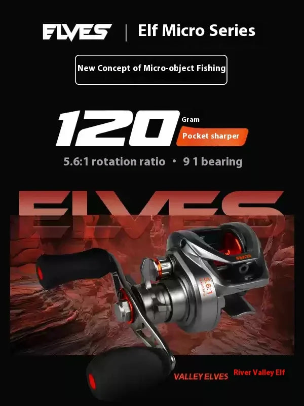 Cayden Sprite Ultra Mini Portable Water Drop Reel Second Generation Micro Bait Double Line Cup For Carp And Catfish Fishing