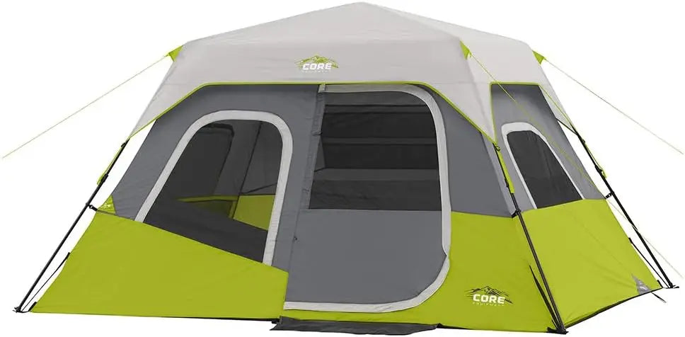 Instant Cabin Tents Person Family Cabin Multi Room Pop Up Tents Car Camping | Included Storage Pockets for Camping Accessories