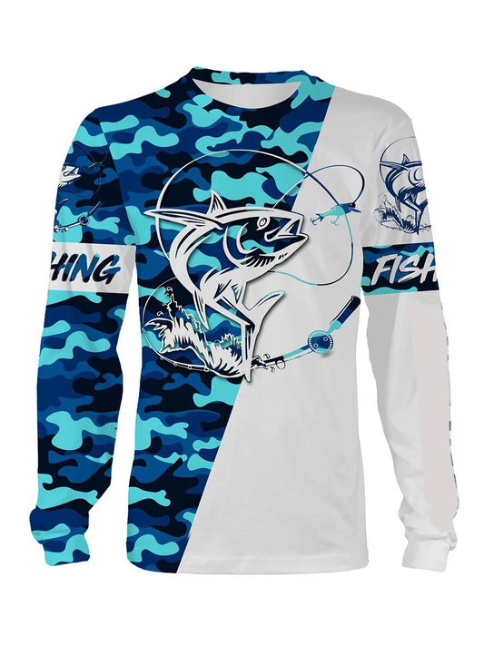 Fishing Wear Sailing Shirt Men Long Sleeve Sun Protection Hunting Jersey Performance Fish Gear Beach Tops