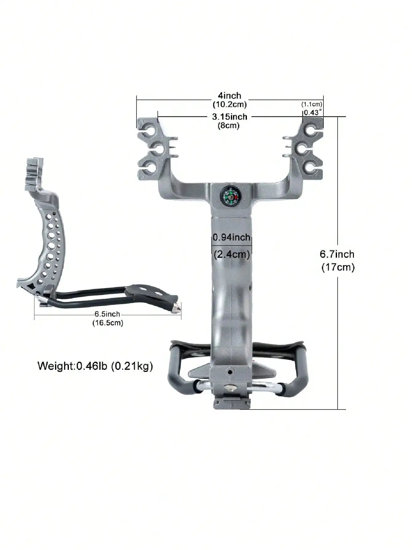 1set High-Power New Type Slingshot With Wrist Guard For Outdoor Hunting, Including Foldable Slingshot And Rubber Band Catapult