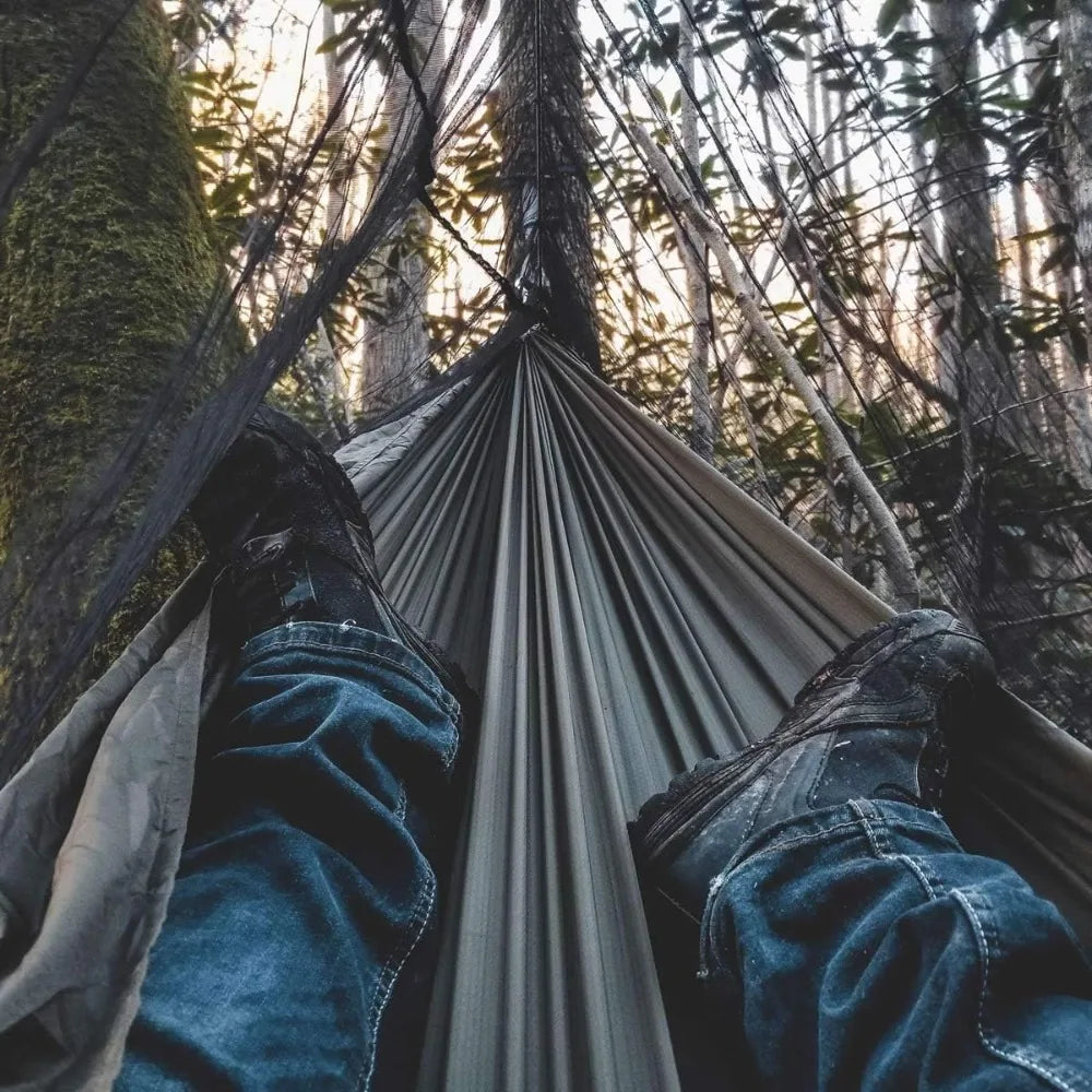 Onewind 12ft Camping Hammock Mosquito Net Ridgeline Double