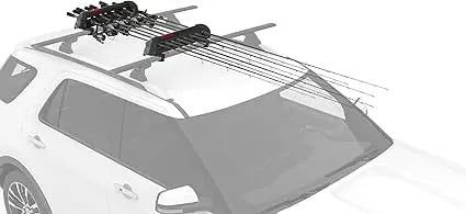 Fishing Pole Rod Car Rack Mount, ReelDeal 4 Ski & 2 Snowboard Holder w/ SKS Locks