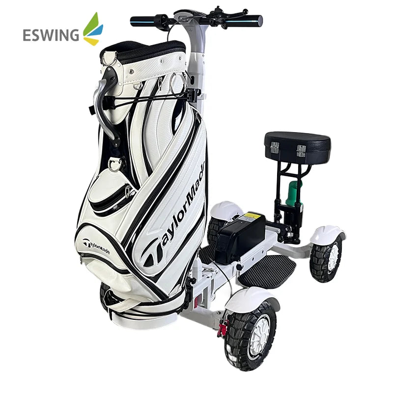 Folding 2400W Four Wheel Electric Golf Caddy Cart Pro