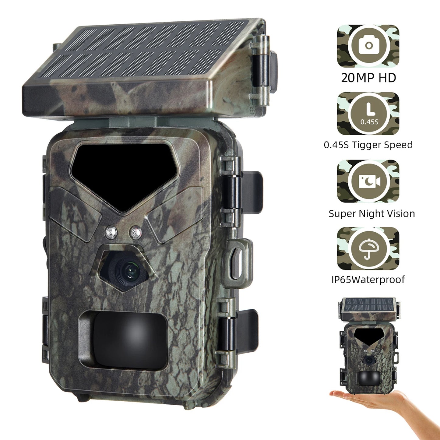 Hunting Camera 20MP 1080P Night Vision Motion Activated