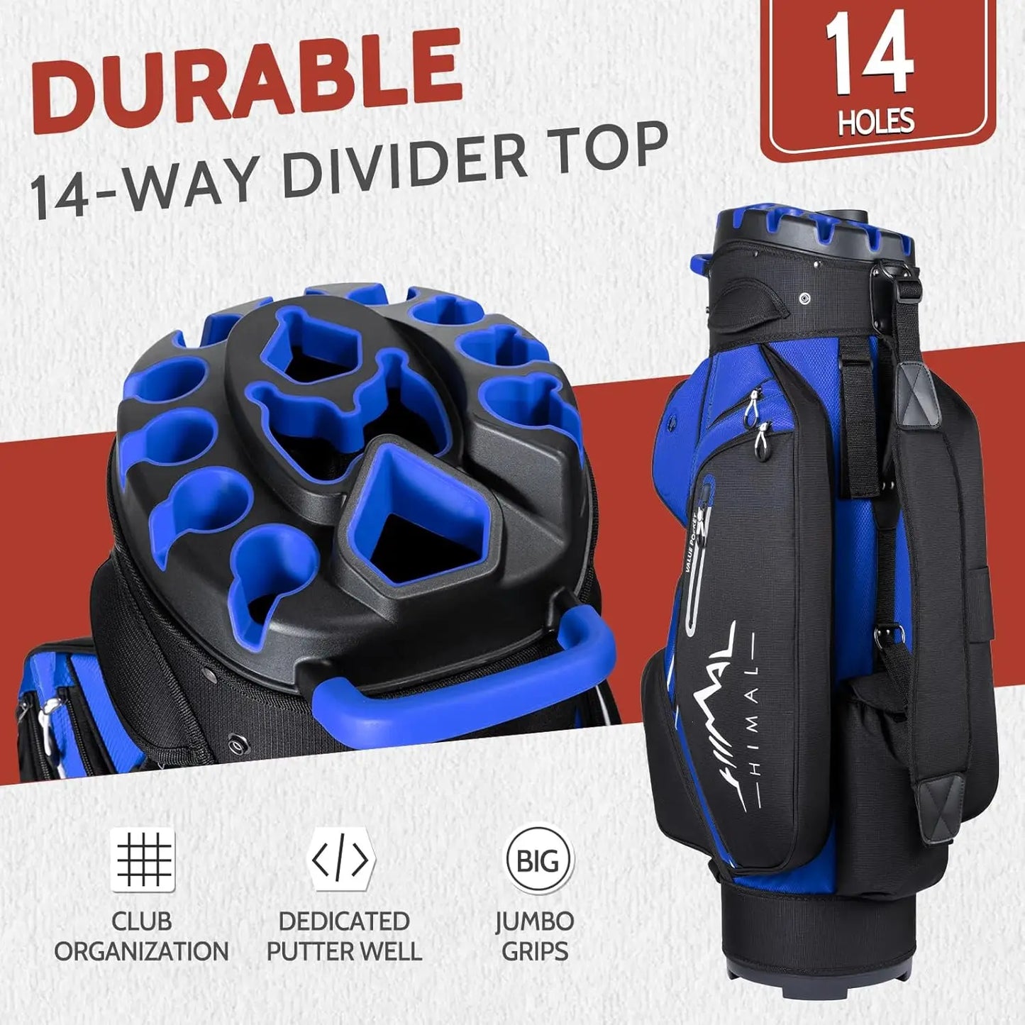 Golf Bag for Men with Handles and Rain Cover Durable Design