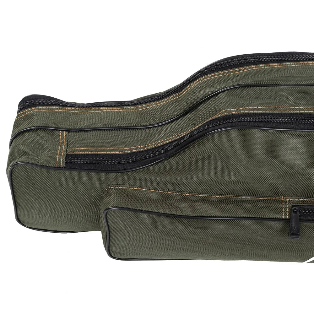 Portable Folding Fishing Rod Carrier Canvas Storage Bag