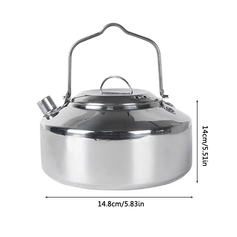 Camping Cookware Kit Kettle Pot Pan Cookset Portable Foldable Lightweight Utensils Aluminum Picnic Tableware BBQ Hiking Travel