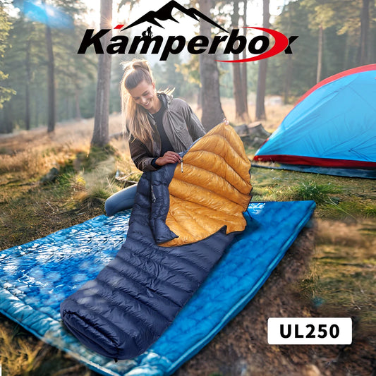 Kamperbox Ultralight Down Sleeping Bag for Adults Comfortable Temperature 5 to 0 Degrees Camping Outdoor Use