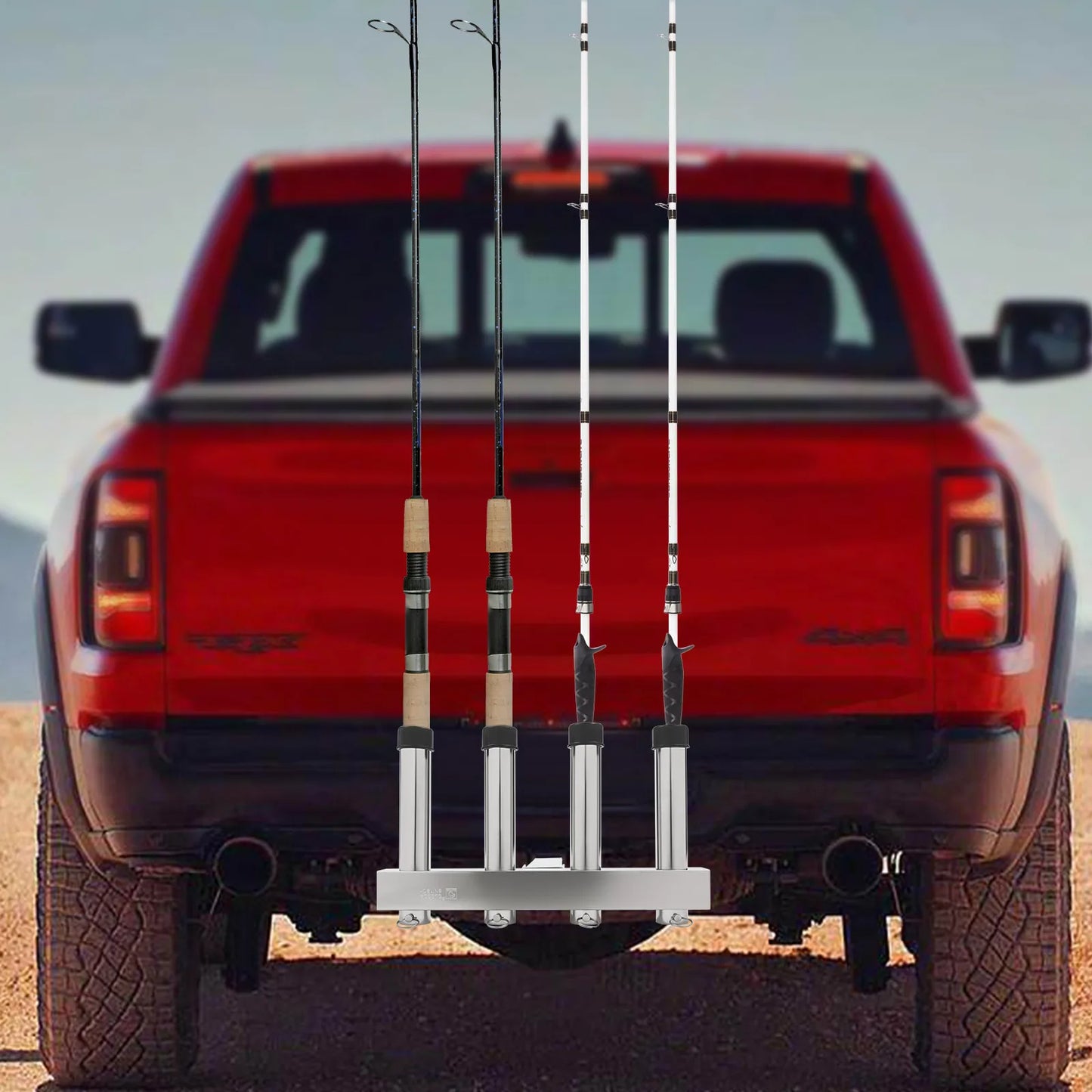 Stainless Steel Fishing Rod Holder For Cars Rear 4 Link Tube Fishing Rod Holder