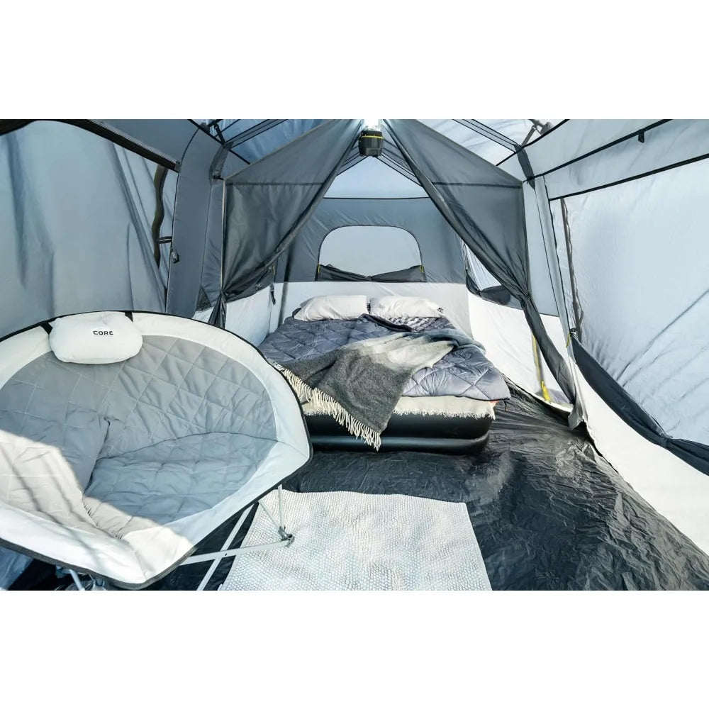 Instant Cabin Tents Person Family Cabin Multi Room Pop Up Tents Car Camping | Included Storage Pockets for Camping Accessories