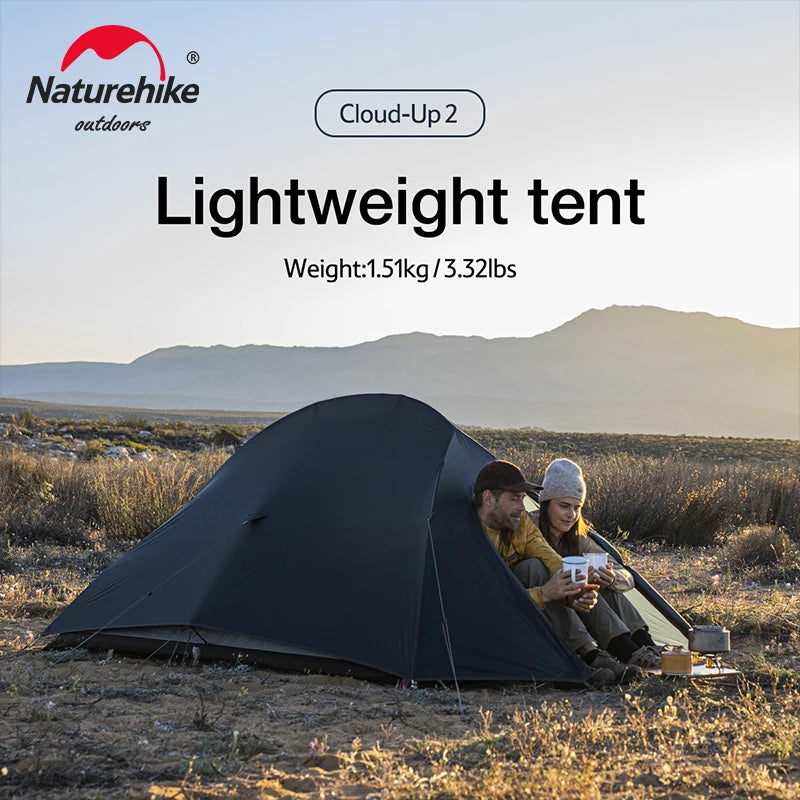 Naturehike Cloud Up 1 Person Tent Outdoor Camping Hiking Climbing Ultralight Double Layer Backpacking Sun Shelter With Footprint