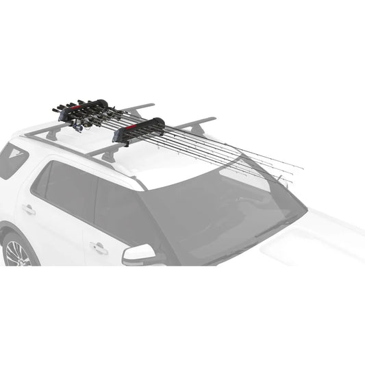 Fishing Pole Rod Car Rack Mount, ReelDeal 4 Ski & 2 Snowboard Holder w/ SKS Locks