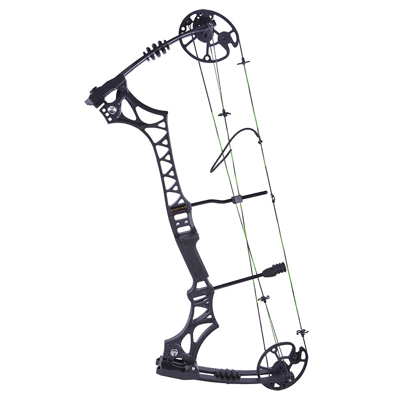 Compound Bow Set 30-70lbs Pulley Bow Let-off 80% Magnesium Alloy Handle 19-31'' Draw Length Adjustable Bow Shooting Accessory