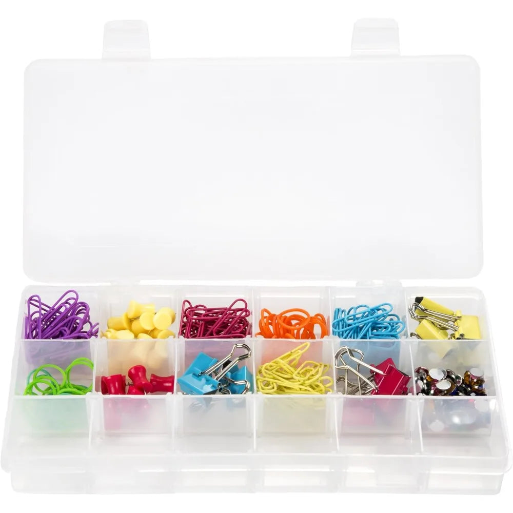 Portable Tool Box with Drawers and Customizable Compartments for Hardware, Fishing Tackle, Beads, Crafts in Pink