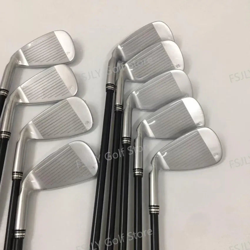 New golf  Men's New Golf club Silver G430 Golf irons Iron Set 4-9W 45/50 (9pcs) Flex R/S/SR With Steel/Graphite Shaft Head Cover