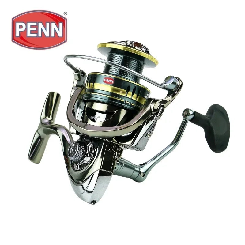 PENN High Max Drag 25KG Fishing Reel with 5.5:1 Gear Ratio and XE1000-7000 Model，Gift Fishing Line