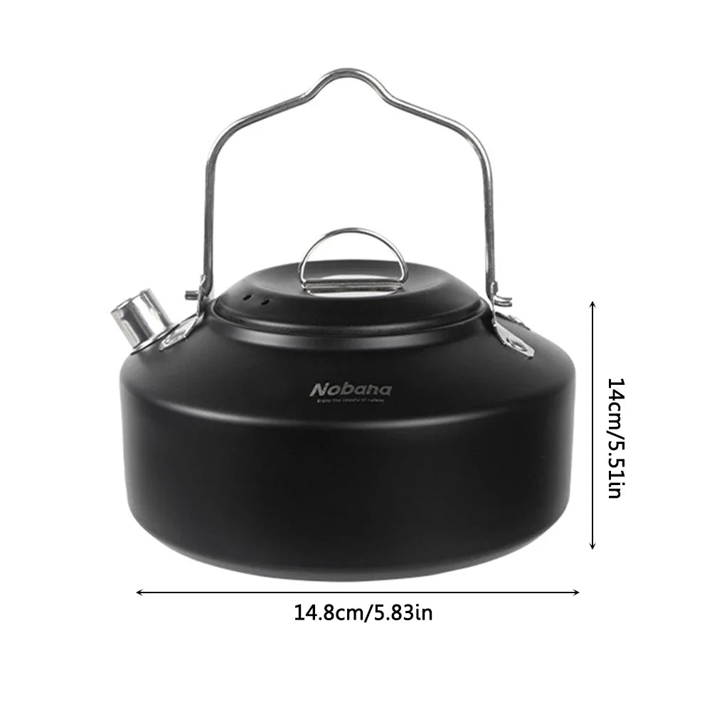 Camping Cookware Kit Kettle Pot Pan Cookset Portable Foldable Lightweight Utensils Aluminum Picnic Tableware BBQ Hiking Travel