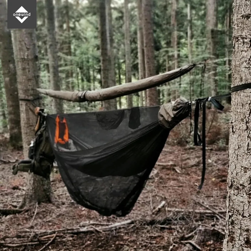 Onewind 12ft Camping Hammock Mosquito Net Ridgeline Double