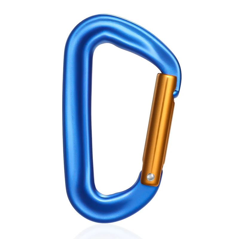 CLIWIZ 12KN Professional D Shape Safety Carabiner Aluminum Key Hooks Climbing Security Master Lock Outdoor Hiking Tool With CE