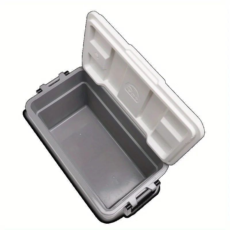 White Marine Hard-Sided Cooler - Heavy Duty Rotomolded Construction, 5-Day Ice Retention for Boating & Fishing.
