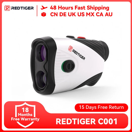 Redtiger Golf Rangefinder with Slope 1000 M 1200 Yards Laser Range Finder 7X Magnification Rechargeable Range Finders