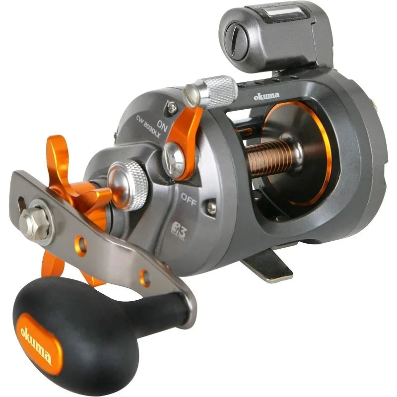 Okuma Cold Water Linecounter Trolling Reel Style: Cw-203d: 210 Yds-20lb  Pattern Name: Trolling Reel