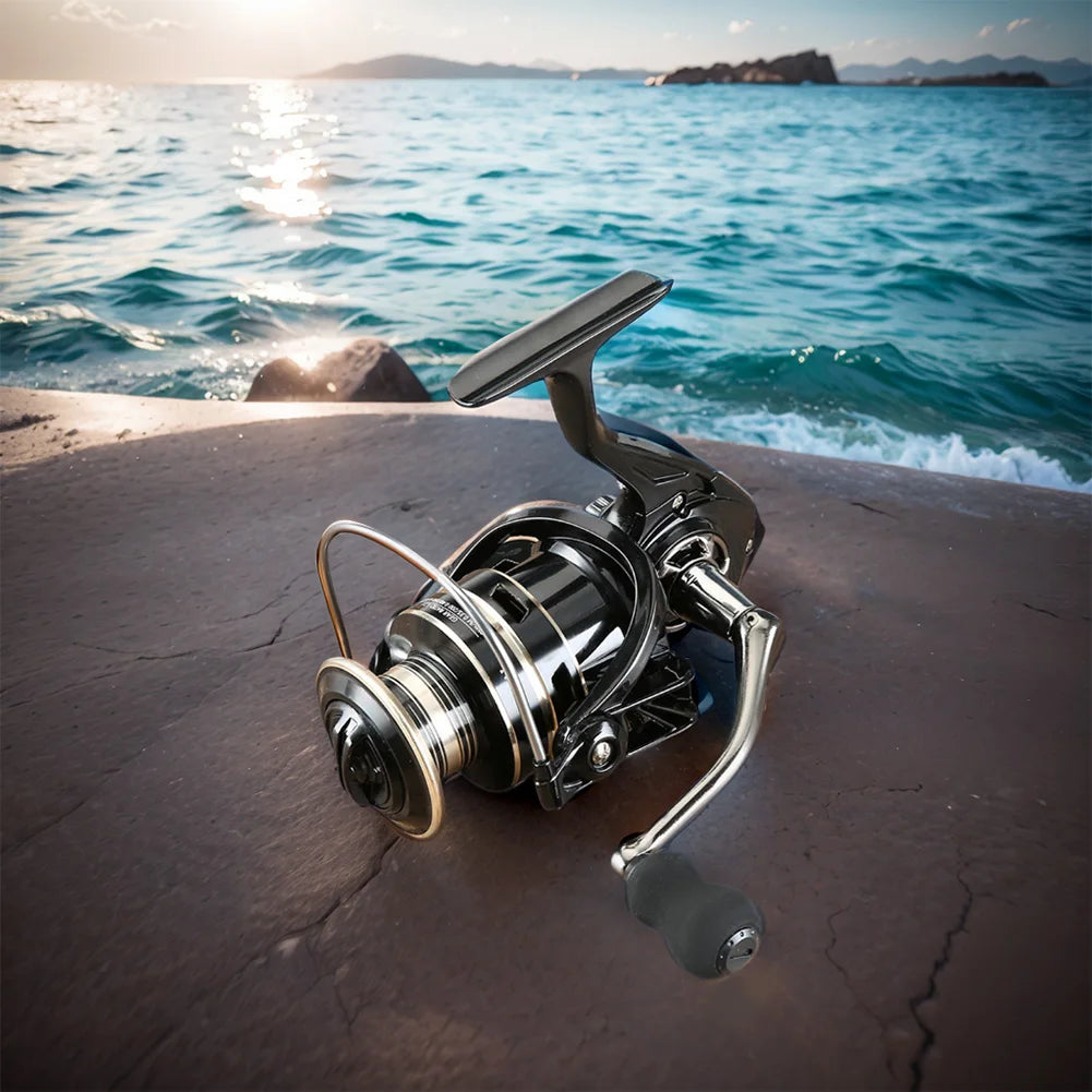 Spinning Reel Max Drag 8KG Fishing Coil Wheel Metal Spool Handle Carp Fishing Reel Fishing Tackle for Fishing