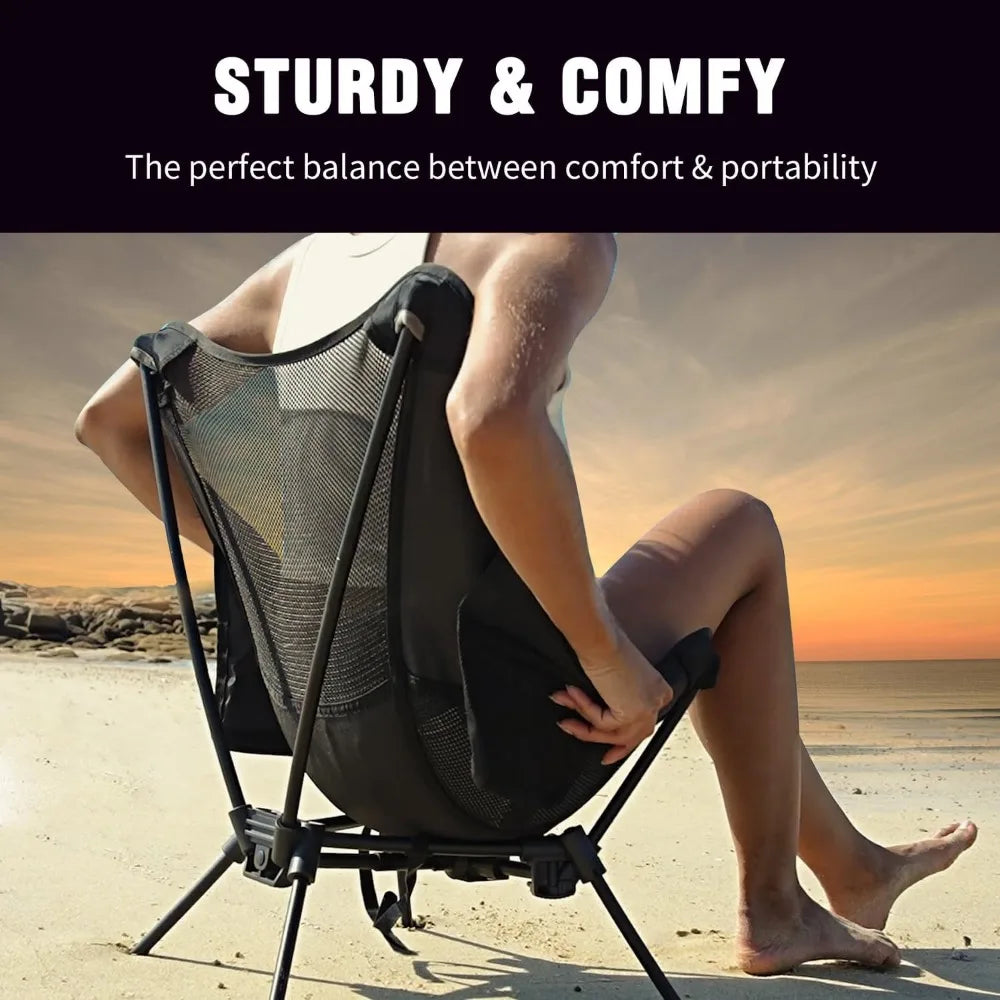 Portable Camping Chairs Backpacking Chair - The 4th Generation Ultralight Folding Chair - Compact, Lightweight Foldable Chairs